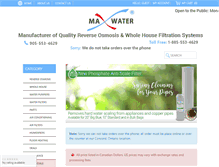 Tablet Screenshot of maxwaterflow.com